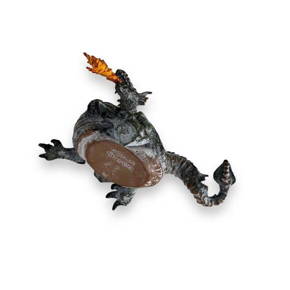 Papo 1999 Gray Fire Breathing Dragon Winged Medieval Fantasy Figure - Picture 5 of 6